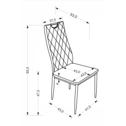 Scaun Halmar K578 (Black/Silver) Thumb