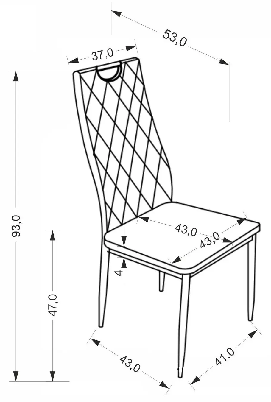 Стул Halmar K578 (Grey/Chrome) - 8