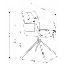 Стул Halmar K579 (Green/Black) Thumb