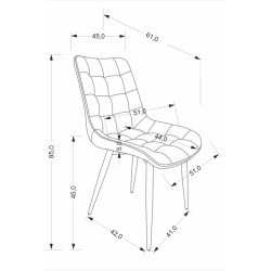 Scaun Halmar K580 (Beige/Black) Thumb