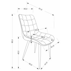 Scaun Halmar K580 (Grey/Black) Thumb