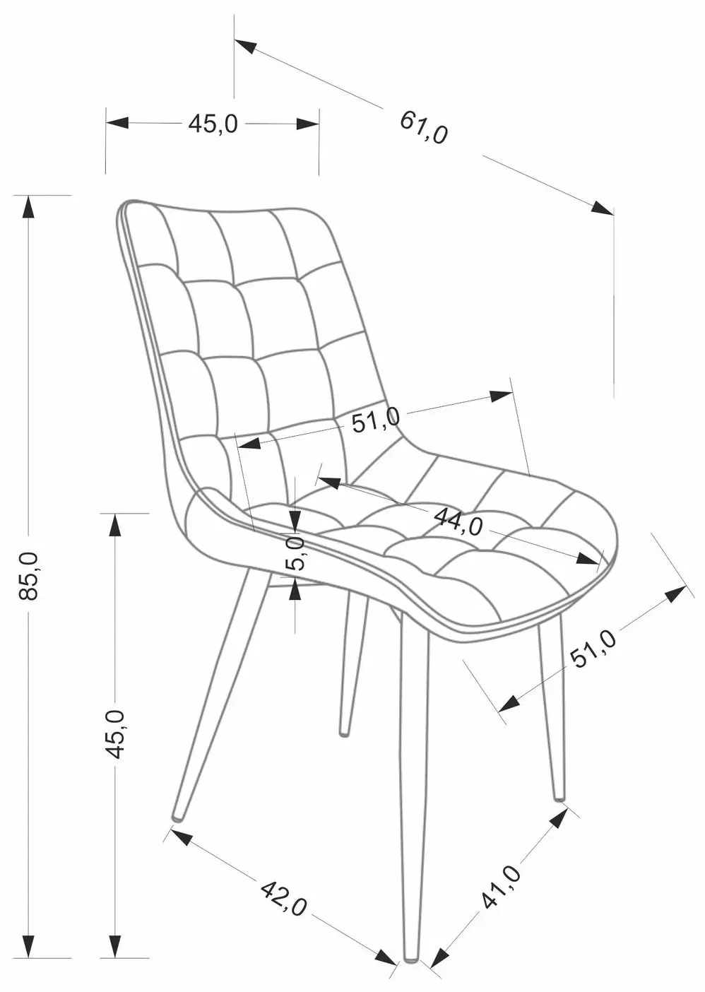 Scaun Halmar K580 (Grey/Black)