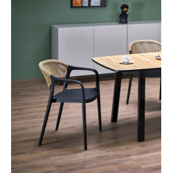 Scaun Halmar K582 (Black/Natural)