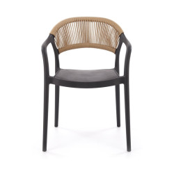 Scaun Halmar K582 (Black/Natural) Thumb