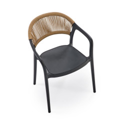 Scaun Halmar K582 (Black/Natural) Thumb