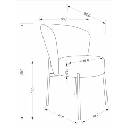 Scaun Halmar K590 (Beige/Black) Thumb