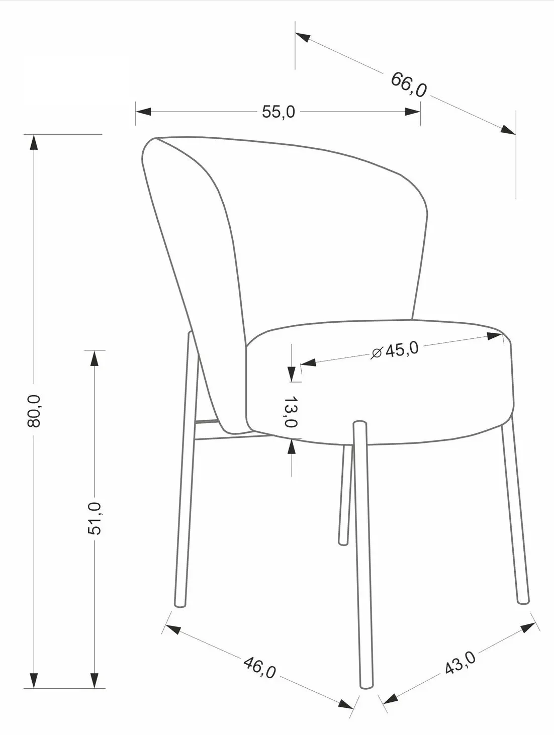 Scaun Halmar K590 (Beige/Black)
