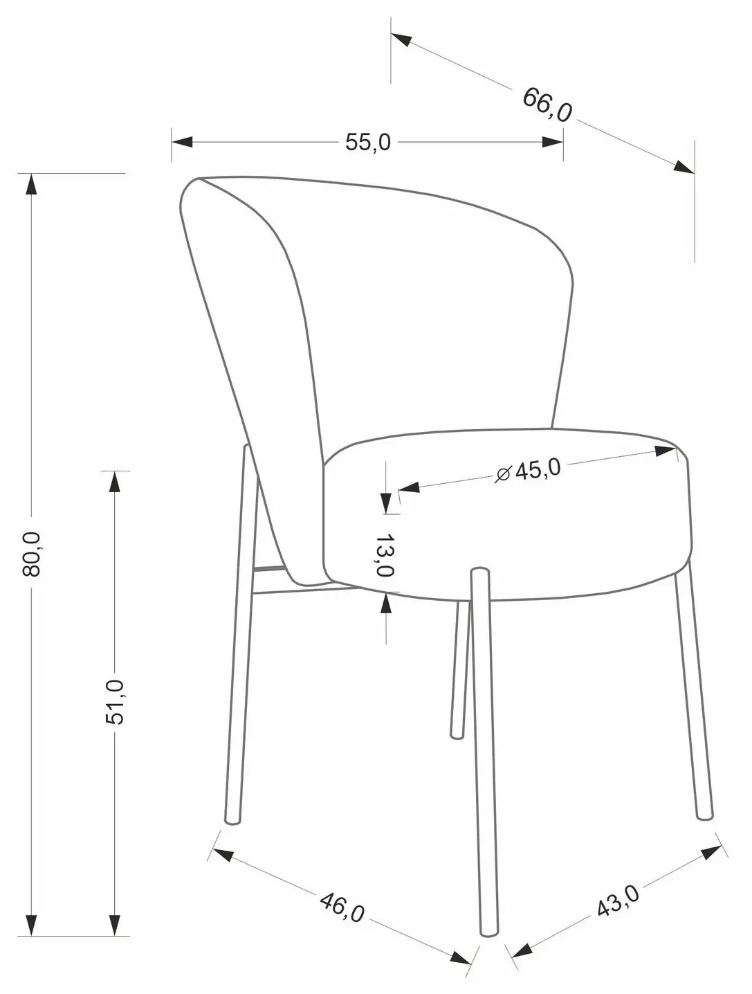 Стул Halmar K590 (Grey/Black)