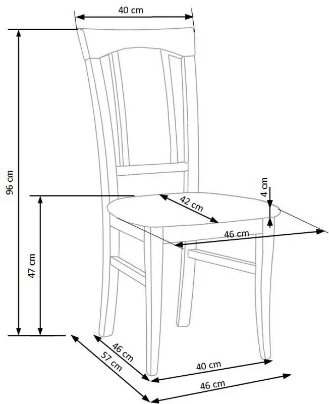 Scaun Halmar Konrad (Honey Oak/Gray)