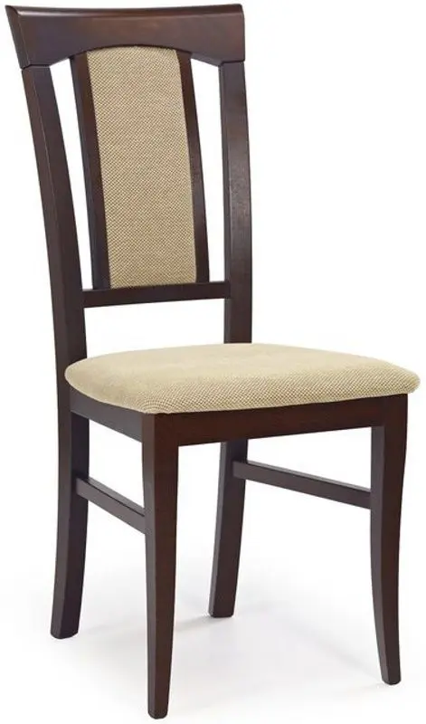 Scaun Halmar Konrad (Walnut Dark/Beige)
