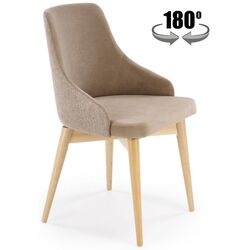 Стул Halmar Malaga (Beige/Natural Oak) Thumb