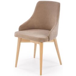 Стул Halmar Malaga (Beige/Natural Oak) Thumb