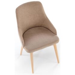 Стул Halmar Malaga (Beige/Natural Oak) Thumb