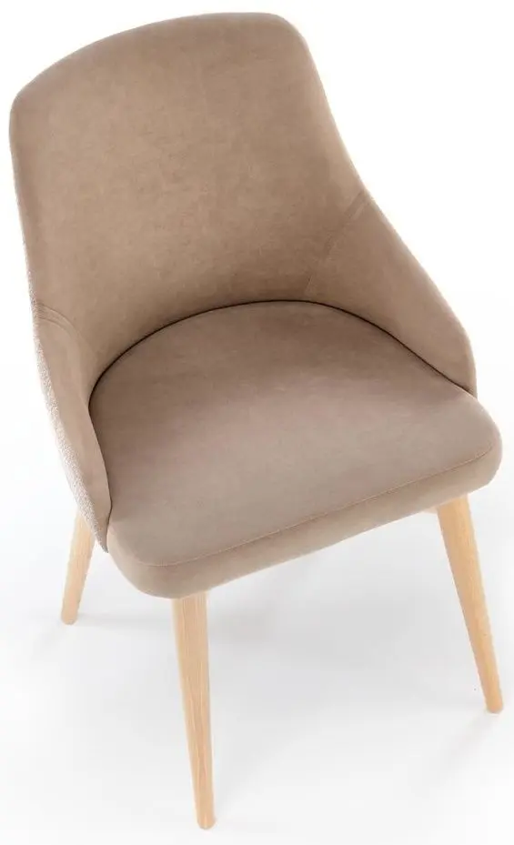 Стул Halmar Malaga (Beige/Natural Oak) - 8