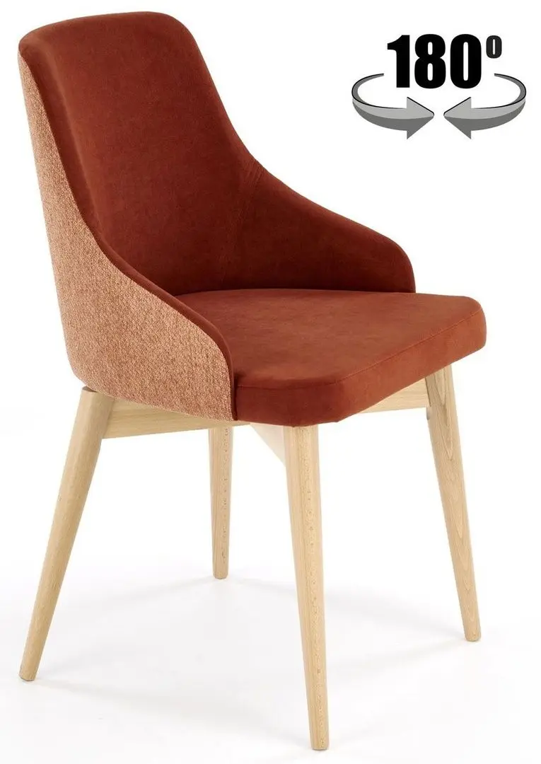 Стул Halmar Malaga (Cinnamon/Natural Oak)