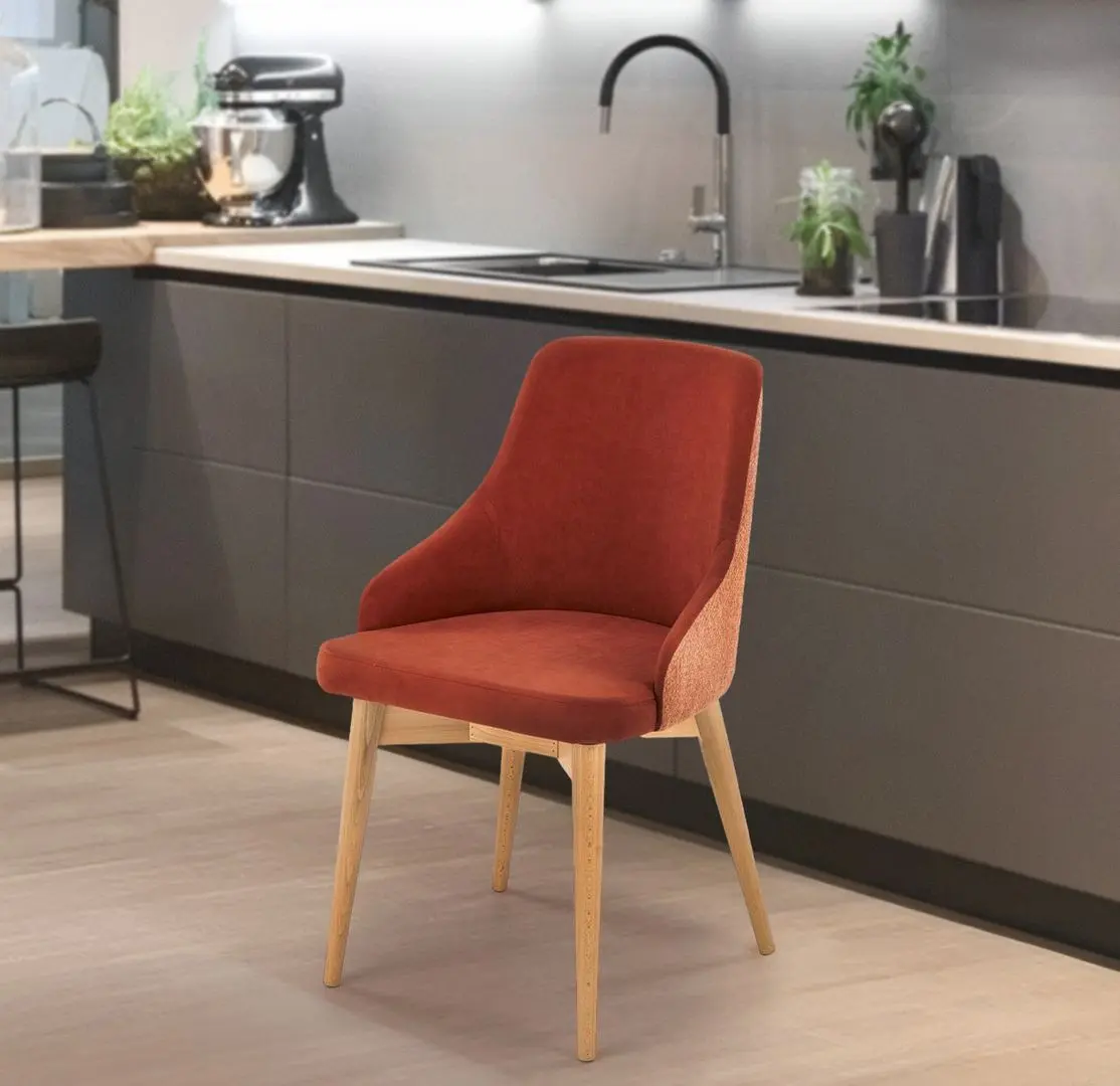 Стул Halmar Malaga (Cinnamon/Natural Oak)