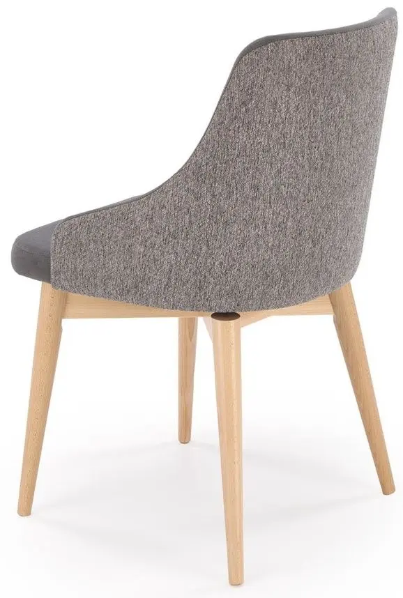 Стул Halmar Malaga (Grey/Natural Oak) - 4
