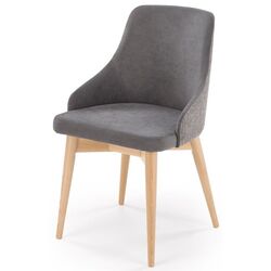 Стул Halmar Malaga (Grey/Natural Oak) Thumb