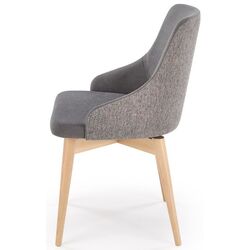Стул Halmar Malaga (Grey/Natural Oak) Thumb