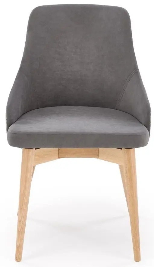 Стул Halmar Malaga (Grey/Natural Oak) - 7