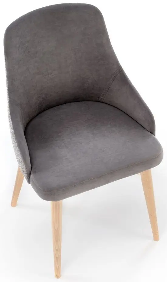 Стул Halmar Malaga (Grey/Natural Oak) - 8