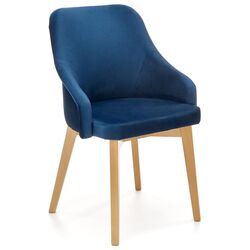 Scaun Halmar Toledo 2 (Dark Blue/Honey Oak)