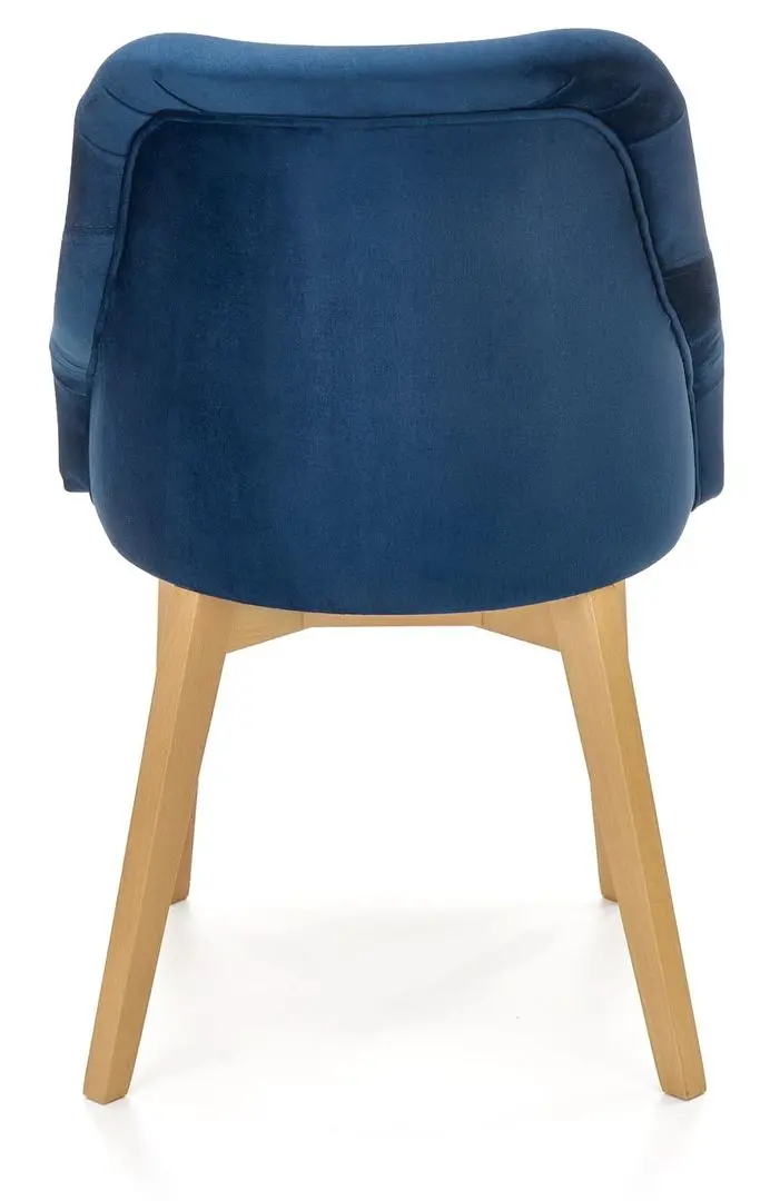 Scaun Halmar Toledo 2 (Dark Blue/Honey Oak)