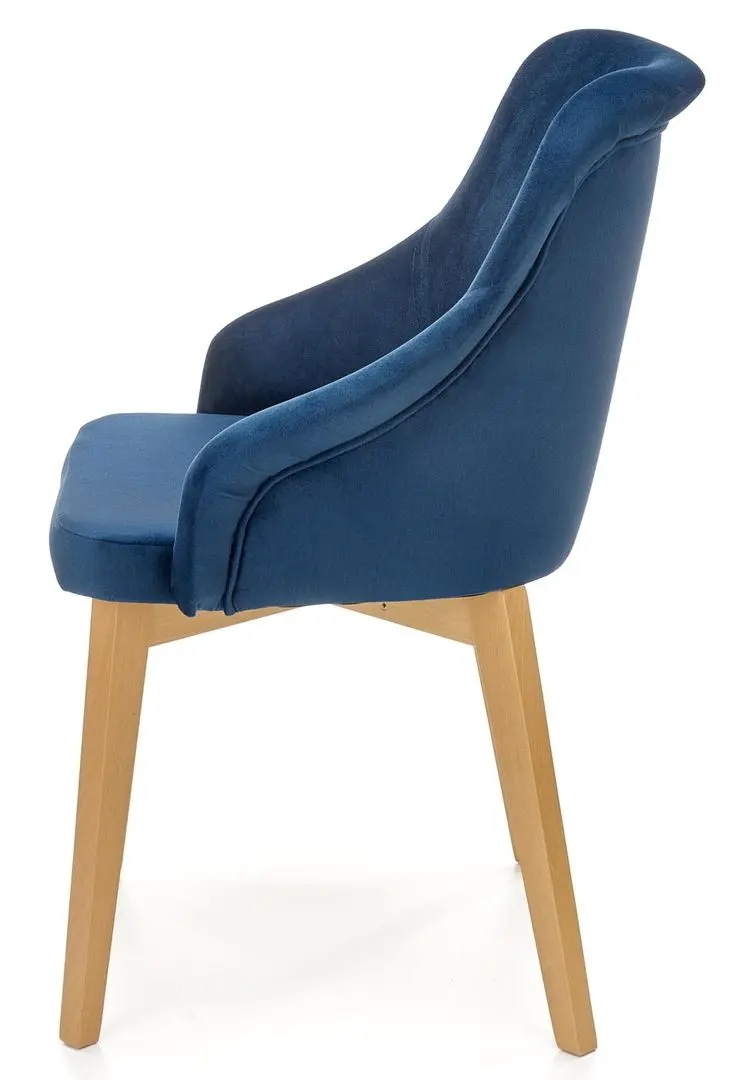 Scaun Halmar Toledo 2 (Dark Blue/Honey Oak)