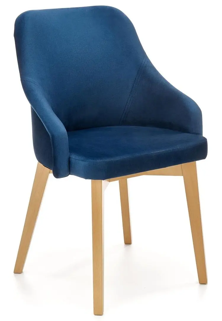 Scaun Halmar Toledo 2 (Dark Blue/Honey Oak)