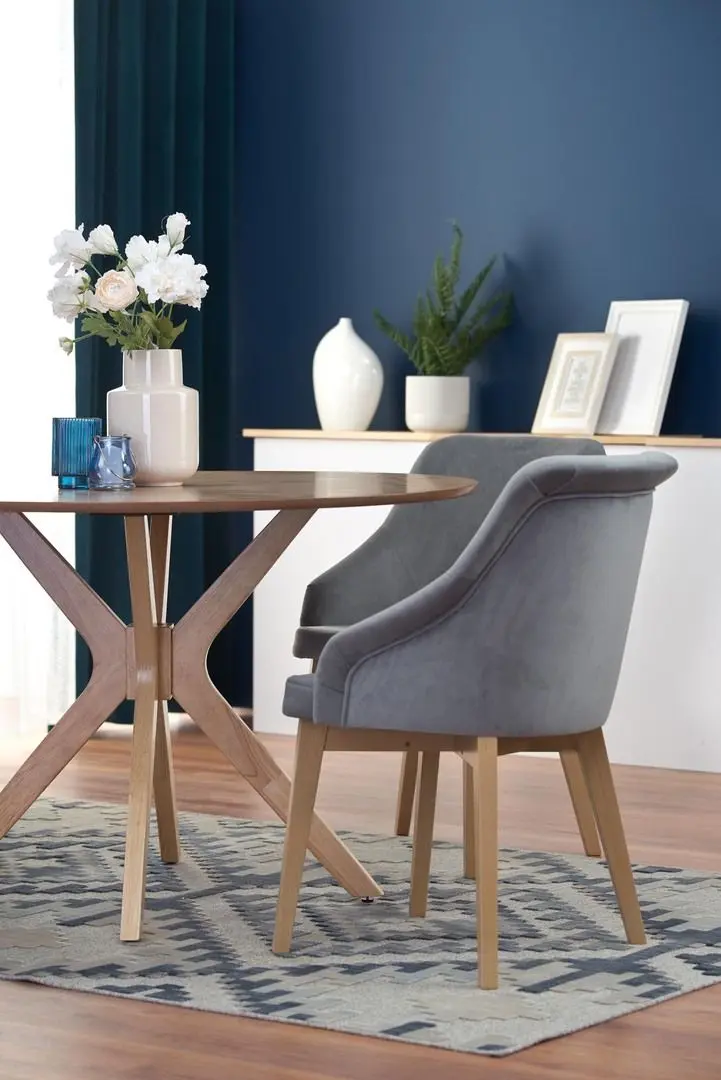 Scaun Halmar Toledo 2 (Dark Gray/Honey Oak)