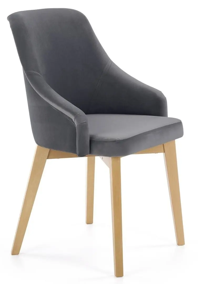 Scaun Halmar Toledo 2 (Dark Gray/Honey Oak)