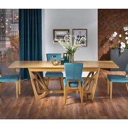 Стул Halmar Wenanty (Honey Oak/Blue) Thumb