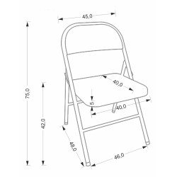 Стул складной Halmar K565 (Grey) Thumb