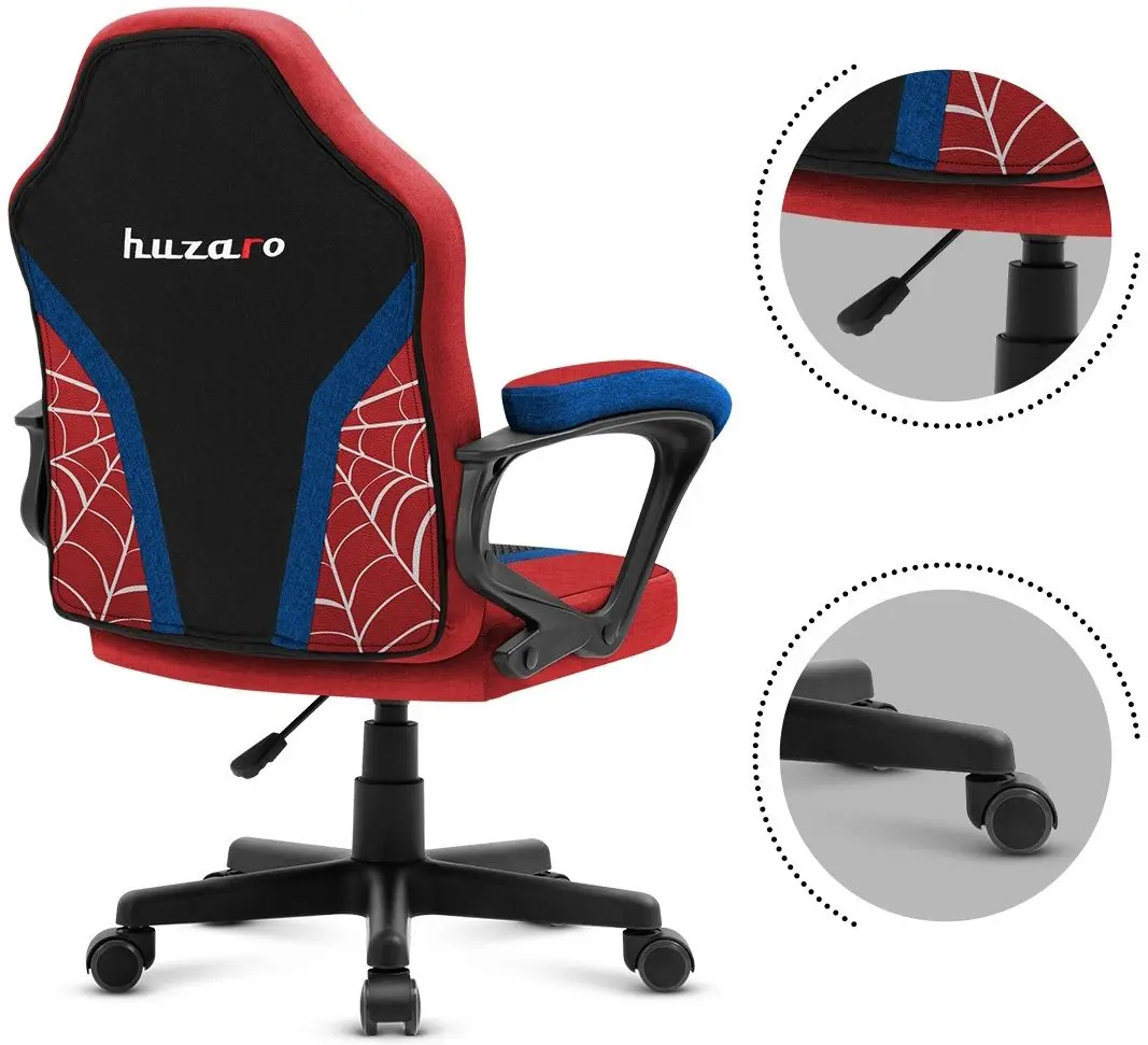 Fotoliu gaming pentru copii Huzaro Ranger Spider Mesh 1.0 (Black/Red/Blue) - 8