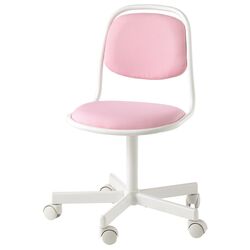Кресло детское Ikea Orfjall (Белый/Виссле Розовый)