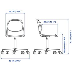 Fotoliu pentru copii Ikea Orfjall/Vissle (Alb/Verde deschis) Thumb