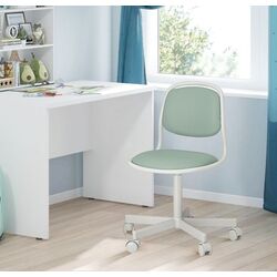 Кресло детское Ikea Orfjall/Vissle (Белый/Светло-зеленый)