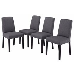 Set scaune Ikea Bergmund (Negru/Gunnared Gri Mediu)