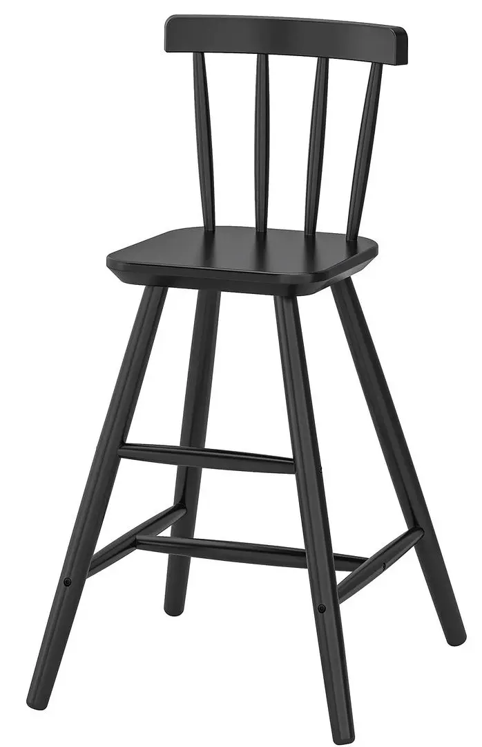Стул детский Ikea Agam (Черный)
