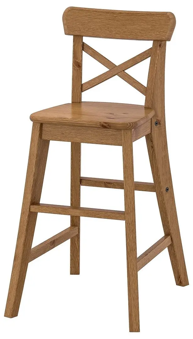 Стул детский Ikea Ingolf (Винтажный вид/Коричневый)