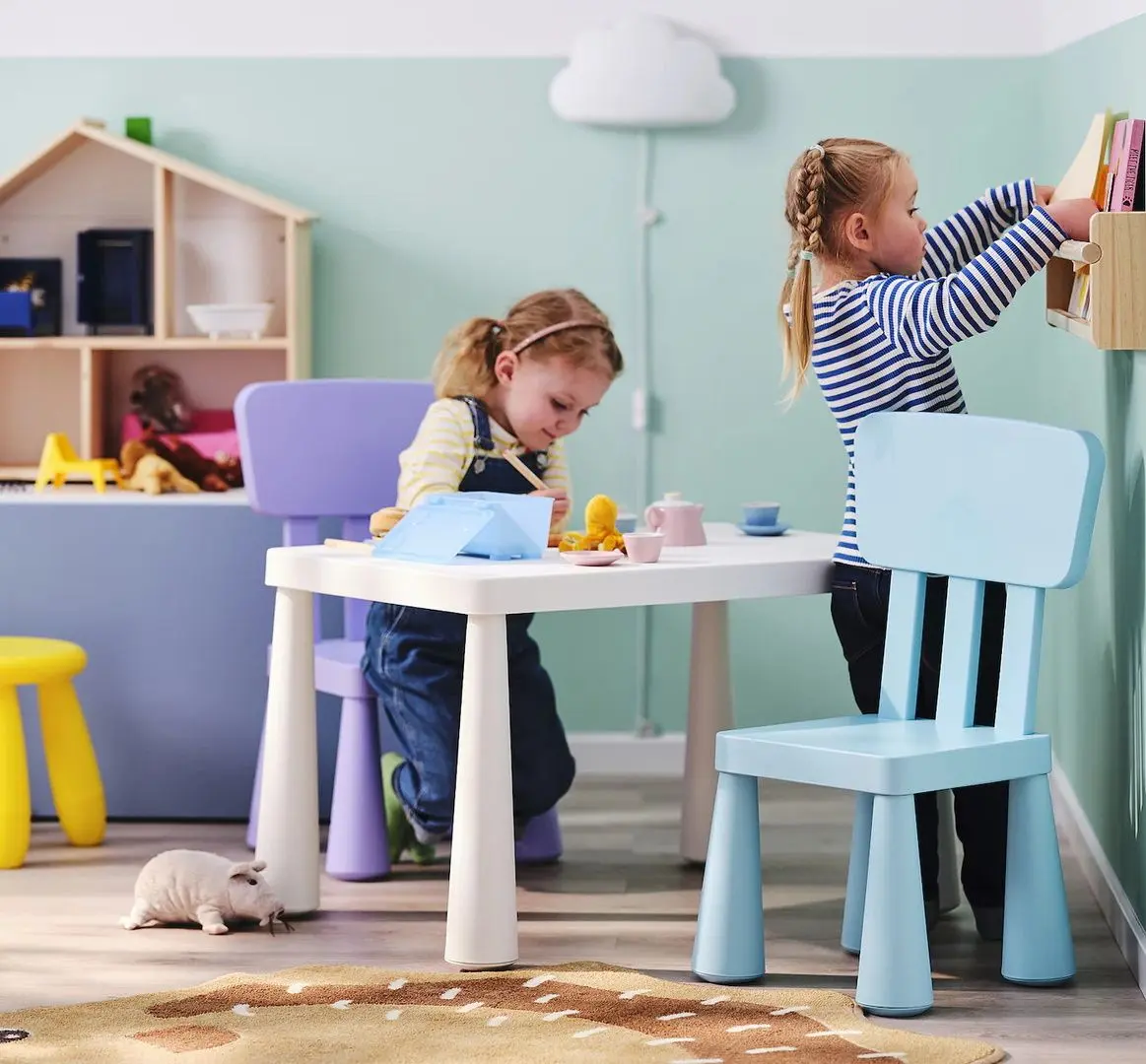 Scaun pentru copii Ikea Mammut (Bleu)