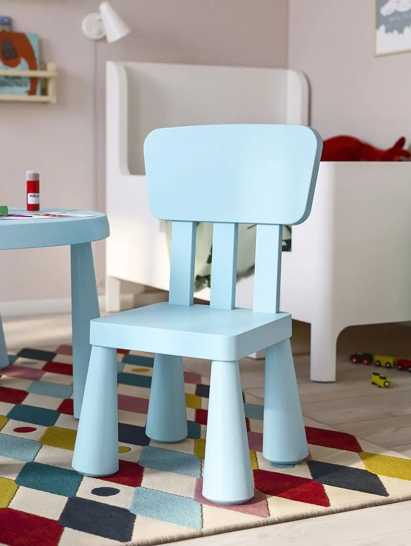 Scaun pentru copii Ikea Mammut (Bleu)