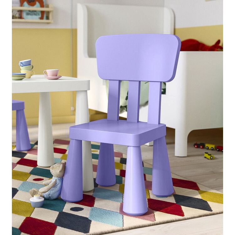 Стул детский Ikea Mammut (Лиловый)