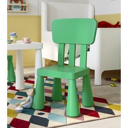 Стул детский Ikea Mammut (Светло-зеленый)