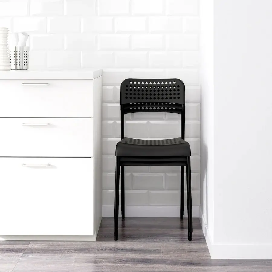 Scaun Ikea Adde (Negru)
