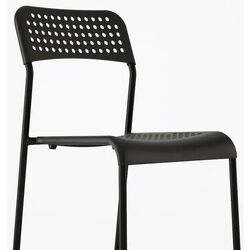 Scaun Ikea Adde (Negru) Thumb