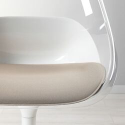 Scaun Ikea Baltsar rotativ (Alb) Thumb