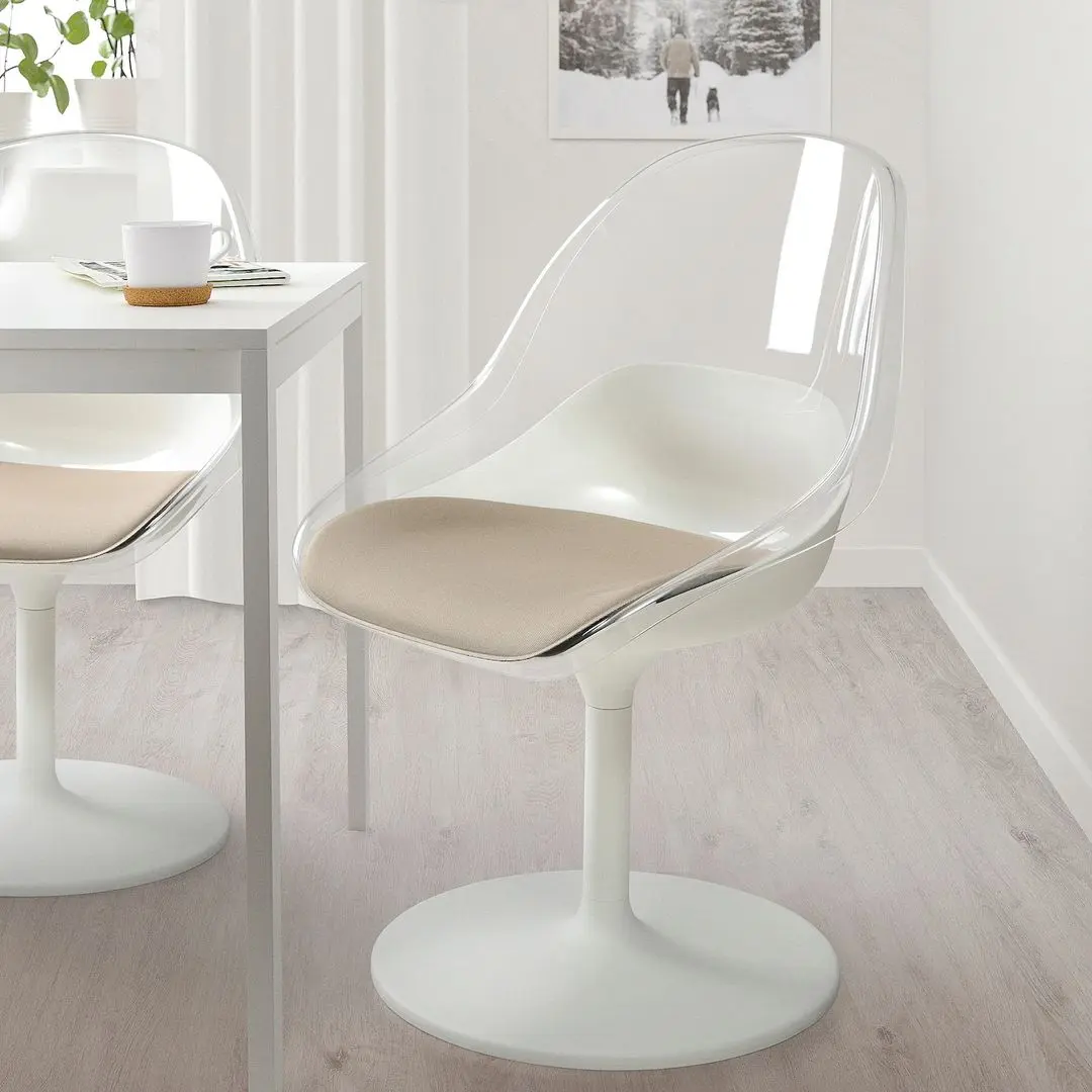 Scaun Ikea Baltsar rotativ (Alb)