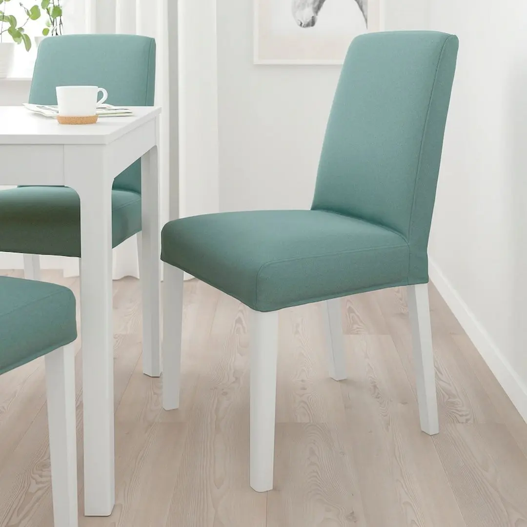Стул Ikea Bergmund (Белый/Люнген Светло-зеленый) - 6