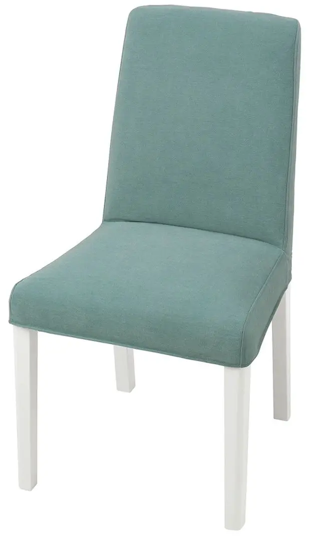 Стул Ikea Bergmund (Белый/Люнген Светло-зеленый)